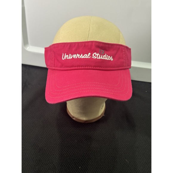 Universal Accessories - Universal‎ Studios Visor Hat Cap Womens Pink Embroidered Logo